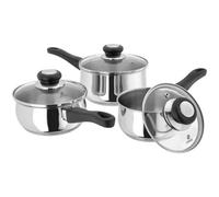 Judge Vista Stainless Steel 3-Piece Saucepan Set - Silver