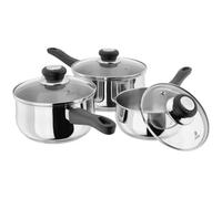 Judge Vista Stainless Steel 3-Piece Saucepans Set- Silver