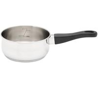 Judge Vista Stainless Steel Saucepan - 16cm Cooking Pan 1L Without Lid, Induction Hob Saucepan, Small Stainless Steel Pan with Stay Cool Handle, Dishwasher & Oven Safe, 25-Year Guarantee