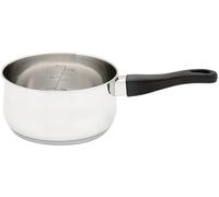 Judge Vista Stainless Steel Saucepan - 18cm Cooking Pan Without Lid, Induction Hob Saucepan, Small Stainless Steel Pan with Stay Cool Handle, Dishwasher & Oven Safe, 25-Year Guarantee