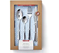 Judge Windsor BF50 24 Piece 18/10 Stainless Steel Cutlery Set for 6 People, Knife, Fork, Spoon and Teaspoon, 25 Year Guarantee