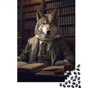 Judge Wolf Adult Jigsaw Puzzle, 1000 Pieces, 38x26cm/1000pcs, January Puzzle Activity, Relaxing Home Time And January Evenings