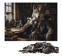 Judge Wolf Colourful Wooden Jigsaw Puzzle 1000 Pieces for Adults | Jigsaw Puzzle: structured assembly from border to image details at your own pace.