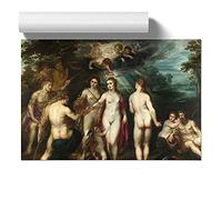 Judgement Of Paris By Peter Paul Rubens | Unframed Wall Art Print | Ready to Frame Poster | Modern Home Decor Picture | Artwork for Living Room, Bedroom, Kitchen or Office | A3 (29.7x42 cm)