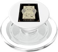 Judgemental Cat Tarot Judgement Card Design PopSockets PopGrip for MagSafe