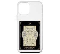 Judgemental Cat Tarot Sketch - Minimalist Feline Art Case for iPhone 12 mini