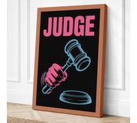Judge's Gavel Authority Canvas Wall Art Print 36x24 Inch (91 x 61 cm)