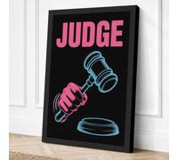 Judge's Gavel Authority Canvas Wall Art Print 36x24 Inch (91 x 61 cm)