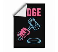 Judge's Gavel Authority Modern Unframed Wall Art Print A4 (29.7×21cm), Wall Decor for Living Room, Bedroom, Office & Home, Art Gift