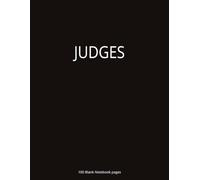 Judges: Judges Biblical Study Journal | Blank Pages | 100 lined Pages | Judges
