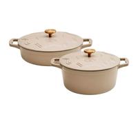 Judgeware Enamelled Cast Iron 2 Piece Set Mushroom