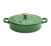 Judgeware Enamelled Cast Iron Green 28cm Shallow Casserole