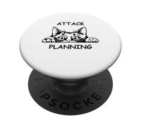 Judging You Peeking Cat Design for Cat Lovers PopSockets Adhesive PopGrip