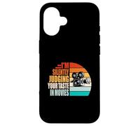 Judging Your Taste in Movies Motion Picture Fan Film Cinema Case for iPhone 16