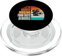 Judging Your Taste in Movies Motion Picture Fan Film Cinema PopSockets PopGrip for MagSafe