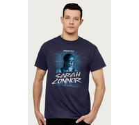 Judgment Day Sarah Connor Dot Art T-Shirt Terminator Navy L