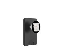 Judgy Cat Funny Grumpy White Cat Unimpressed Lover PopSockets PopWallet for MagSafe