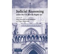 Judicial Reasoning under the UK Human Rights Act