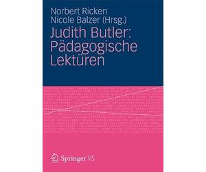 Judith Butler: Padagogische Lekturen, Ricken, Norbert 9783531166131 New<-