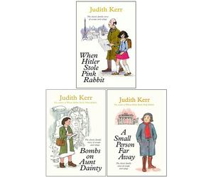Judith Kerr Collection 3 Books Set - When Hitler Stole Pink Rabbit, Bombs on Aunt Dainty, A Small Person Far Away