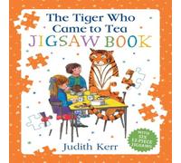 Judith Kerr The Tiger Who Came To Tea Jigsaw Book Hardback in White Judith Kerr White