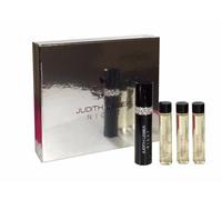 Gift Set Judith Leiber Night Parfum Spray 3x 10ml Refills Chrystal Ring Woman
