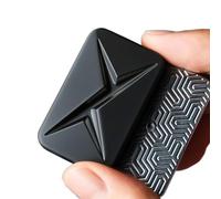 JUDIXY Lightning Infinite Fidget Slider Metal Magnetic Haptic Fidget Toys for Adults Anxiety/ADHD/Stress Relief (Matte Black)