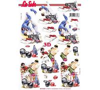 Judo & Boxing Sport 3d Decoupage Sheet by Le Suh