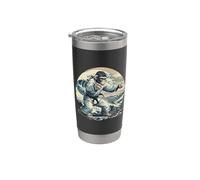 Judo Monkey Waves Kung Fu Judo Monkey Lover Taekwondo Stainless Steel Insulated Tumbler