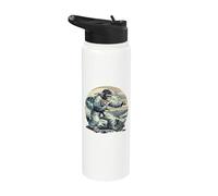 Judo Monkey Waves Kung Fu Judo Monkey Lover Taekwondo Stainless Steel Insulated Water Bottle