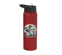 Judo Monkey Waves Kung Fu Judo Monkey Lover Taekwondo Stainless Steel Insulated Water Bottle