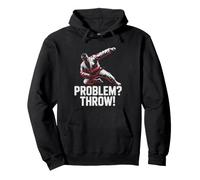 Judo Practitioner Who Solves Disagreements Throw Mat Problem Pullover Hoodie