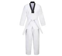 Judo Suits Costumes Clothing White Taekwondo Uniforms Karate Dobok Clothes Adult Unisex Long Sleeve Gi Uniform For Training(190cm)