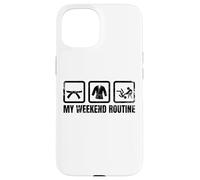 Judoka Weekend Routine Judo Enthusiast Japanese Martial Arts Case for iPhone 15