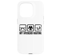 Judoka Weekend Routine Judo Enthusiast Japanese Martial Arts Case for iPhone 15 Pro