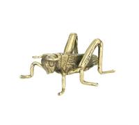 JUDUOYANXIAN Vintage Brass Décor,Brass Cricket Small Cricket Statue Solid Brass Crafts for Home Decoration 5x3.6cm