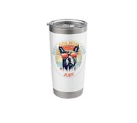 Judy Best Dog Mom Ever Funny Custom Personalized Name Stainless Steel Insulated Tumbler