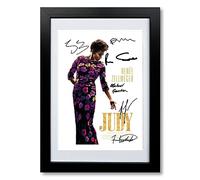 Judy Cast Signed A4 Poster Photo Print Framed Autograph Gift 2020 Movie Film Garland Renee Zellweger (BLACK FRAMED & MOUNTED)