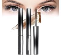 Judy Doll 3D Curling Eyelash Iron Mascara - 2025 New Magic Lash Mascara, Washable Extra Slim Metal Bristleless Mascaras, Waterproof, Long Lasting, No Flaking, No Clumping, Natural (Brown-2Pcs)