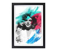 Judy Garland (3) V2 Framed Print | A2 Black Framed Wall Art | Ready to Hang | Modern Nature Picture | Living Room Bedroom Lounge Office