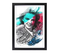 Judy Garland (4) V2 Framed Print | A2 Black Framed Wall Art | Ready to Hang | Modern Nature Picture | Living Room Bedroom Lounge Office