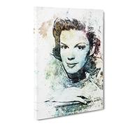 Judy Garland Canvas Print | Gallery Wrapped 30mm Frame Wall Art | 20x14 inches | Ready to Hang | Abstract Picture | Living Room Bedroom Lounge Office