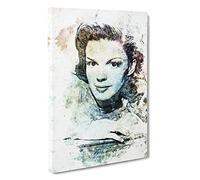 Judy Garland Canvas Print | Gallery Wrapped 30mm Frame Wall Art | 30x20 inches | Ready to Hang | Abstract Picture | Living Room Bedroom Lounge Office