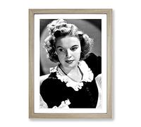 Judy Garland No.1 Modern Framed Print | A2 Oak Framed Wall Art | Ready to Hang | Modern Nature Picture | Living Room Bedroom Lounge Office
