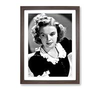Judy Garland No.1 Modern Framed Print | A3 Walnut Framed Wall Art | Ready to Hang | Modern Nature Picture | Living Room Bedroom Lounge Office