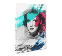 Judy Garland No.2 V2 Canvas Print | Gallery Wrapped 30mm Frame Wall Art | 24x16 inches | Ready to Hang | Modern Picture | Living Room Bedroom Lounge Office