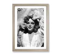 Judy Garland No.3 Modern Framed Print | A4 Oak Framed Wall Art | Ready to Hang | Modern Nature Picture | Living Room Bedroom Lounge Office