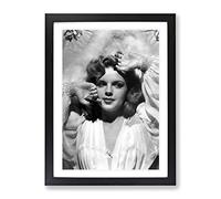 Judy Garland No.3 Modern Framed Wall Art Print, Ready to Hang Picture for Living Room Bedroom Home Office Décor, Black A2 (64 x 46 cm)