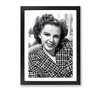 Judy Garland No.4 Modern Framed Wall Art Print, Ready to Hang Picture for Living Room Bedroom Home Office Décor, Black A3 (34 x 46 cm)