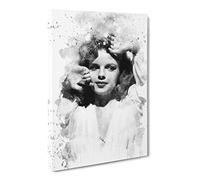 Judy Garland Vol.3 V4 Modern Canvas Wall Art Print Ready to Hang, Framed Picture for Living Room Bedroom Home Office Décor, 30x20 Inch (76x50 cm)